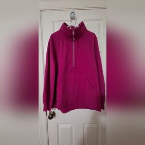 Lululemon Athletica Pink Half-Zip Sweatshirt